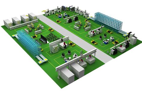 小型工厂整体模型图片下载_红动中国