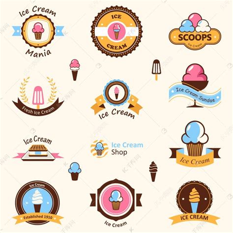 吃冰雪糕店-品牌logo设计及IP形象提案王风顺。