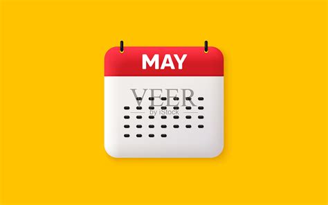 五月图标活动时间表五月日期日历插画图片素材_ID:426203194-Veer图库