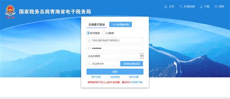 青海省电子税务局入口及车购税申报流程说明_95商服网