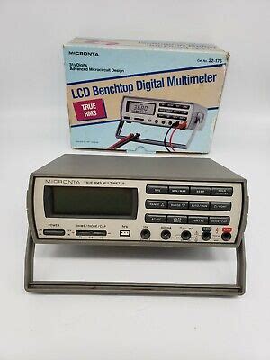 Micronta True RMS LCD Digital Multimeter Model 22-175 EXCELLENT TESTED with box! | eBay