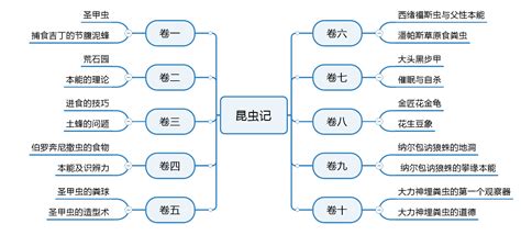 昆虫记思维导图清晰完整 昆虫记思维导图内容大全-MindManager中文网站