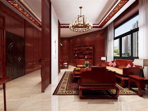 戴为红木家具·爵典家居 中式（新中式）书房红木雕花书桌椅/办公桌家具 - 逛蠡口