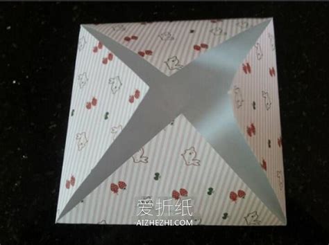 怎么折纸四叶草盒子的折法图解_爱折纸网