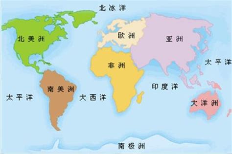 七大洲地图图片