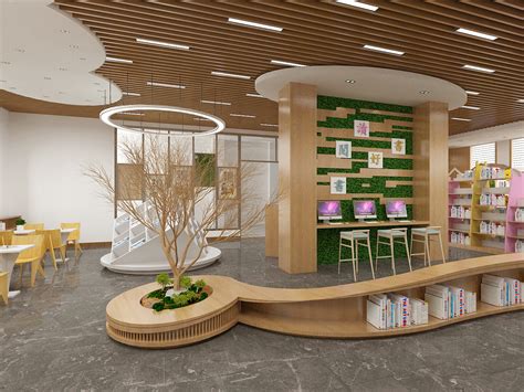 大学图书馆阅览室|空间|家装设计|yzw282 - 原创作品 - 站酷 (ZCOOL)