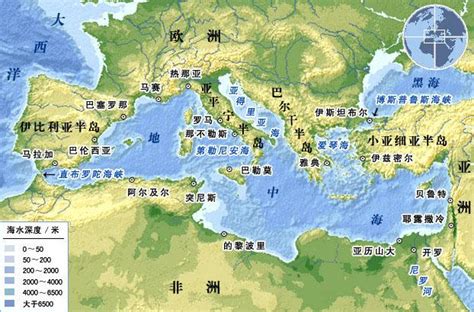 直布罗陀地图图片