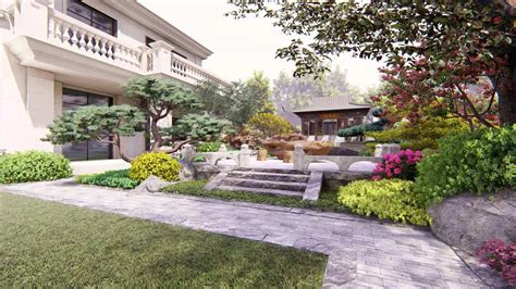 新中式庭院设计|空间|景观设计|张笑文字 - 原创作品 - 站酷 (ZCOOL)