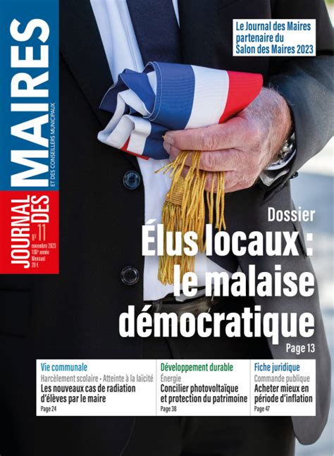 Le journal - JOURNAL DES MAIRES