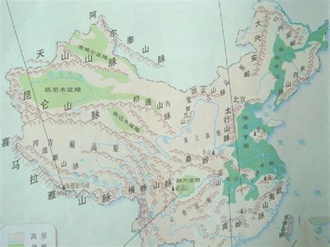 中国主要山脉图图片