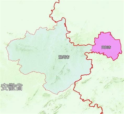 9张地形图，快速了解安徽省滁州各市辖区县市_凤阳