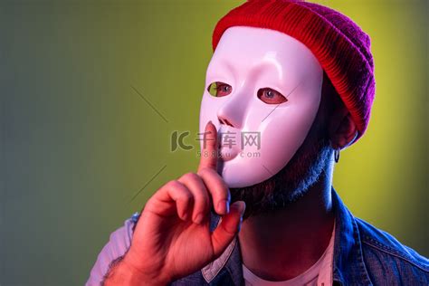 推一下白色面具图片
