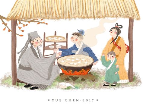 《中国民俗故事》插图|插画|商业插画|chenxue0816 - 原创作品 - 站酷 (ZCOOL)