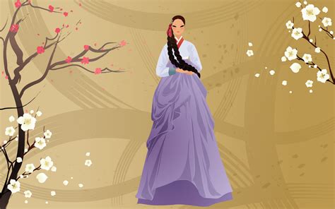 手绘朝鲜族跳舞女性免抠元素PNG图片素材下载_女性PNG_熊猫办公