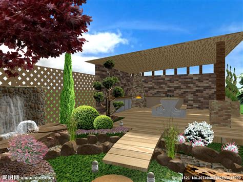 庭院景观|空间|家装设计|张美丽效果图 - 原创作品 - 站酷 (ZCOOL)