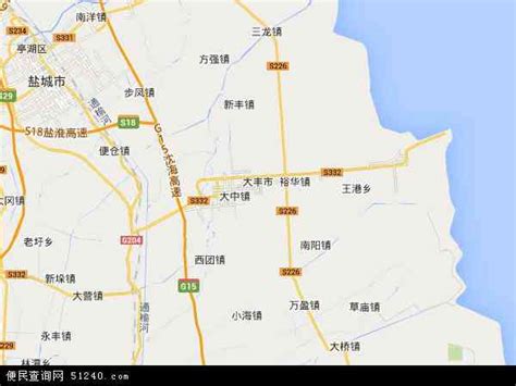 大丰地图图片