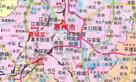 惠州地图高清版可放大,惠州市各镇全,惠州市_大山谷图库