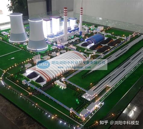 火力发电厂厂区模型 火力发电机组模型 - 知乎