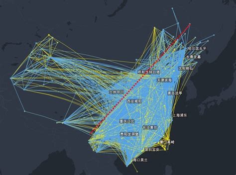 中国国内航线图,高德地图飞机航线图,飞机实时动态航线图_大山谷图库