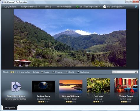 Stardock DeskScapes: Gives you the ability to animate and customize the ...