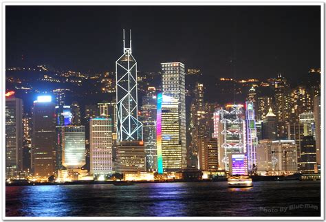 香港维多利亚港唯美夜景桌面壁纸 - 图片壁纸