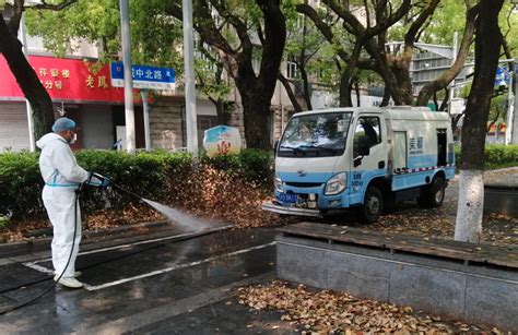 上海出动7211名保洁人员，开展环境清洁消杀行动