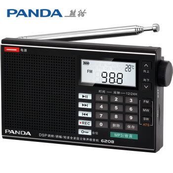要复古也要实用——PANDA 熊猫 T-09 三波段插卡式收音机_收音机_什么值得买