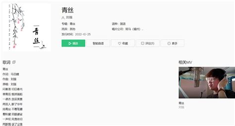 佐志音乐原创单曲《青丝》正式全网发行 由歌手刘强演唱 - 知乎