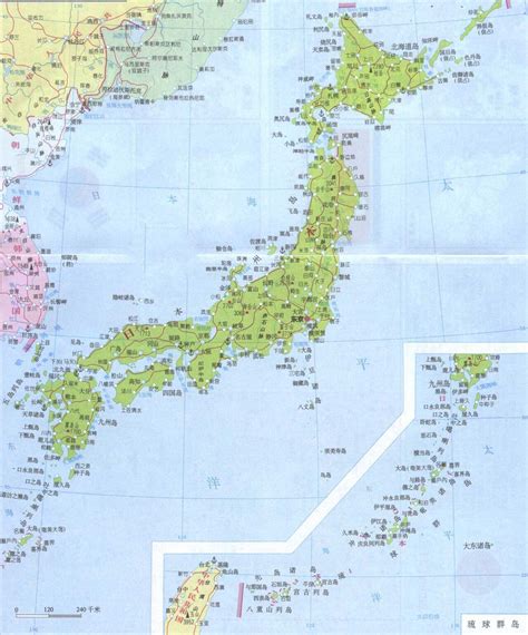 中国日本地图图片
