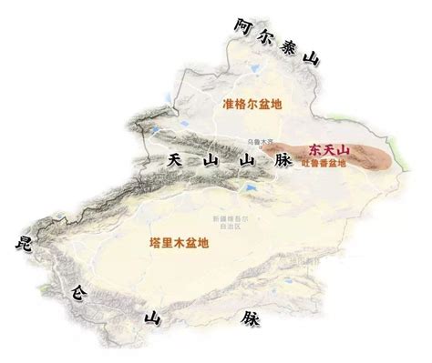 新疆北疆地图图片