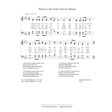 The Cyber Hymnal 5649. Prayer is the soul