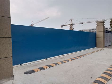 广州厂家批发施工地临时围挡门建筑工地彩钢大门简易铁皮大门-阿里巴巴