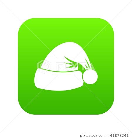 Santa hat icon digital green - Stock Illustration [41878241] - PIXTA