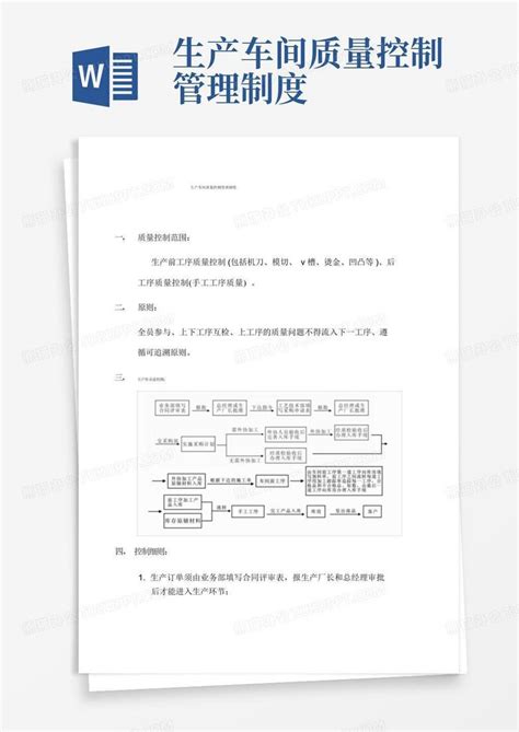 生产车间质量控制管理制度Word模板下载_编号qagpxzbr_熊猫办公