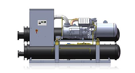 环保型水冷螺杆满液式冷水机组HTK-390M-塑料机械网