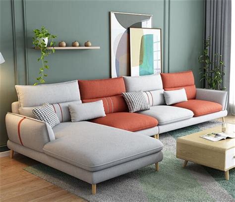 布艺沙发现代科技布艺沙发小户型意式极简客厅直排豆腐块沙发-阿里巴巴