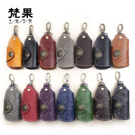 原创设计纯手工头层牛皮复古钥匙包全真皮钥图片