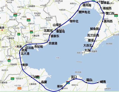 环渤海城际铁路线路图- 天津本地宝