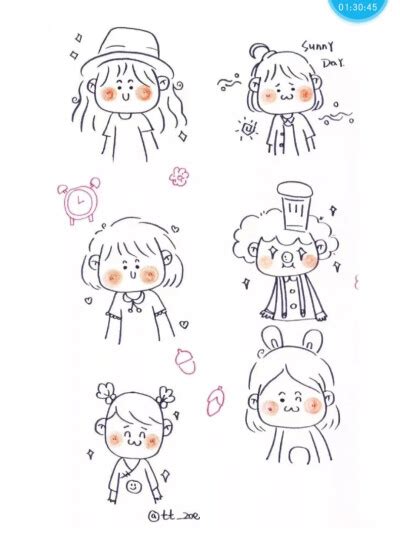 ins风简笔画图片