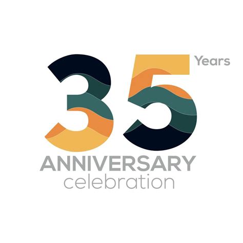 35th Anniversary Logo Design, Number 35 Icon Vector Template.Minimalist Color Palettes 12946974 ...