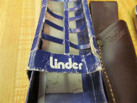 Linder Knife Model# 440510 Wood Handles and Leather Sheath | eBay
