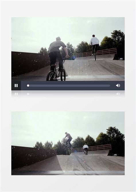 实拍视频_两个男孩骑极限运动自行车实拍视频模板下载_图客巴巴