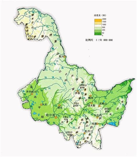 黑龙江河流地图图片