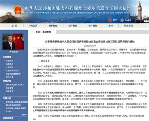 中国驻多国使馆通知，赴华人员须凭“双阴性证明”登机-大河网