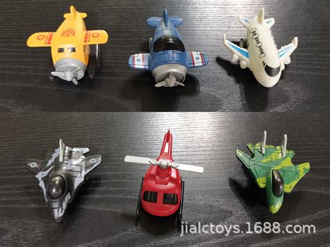外贸库存玩具日单迷你木制飞机系列十二件套可动飞机玩具和风系列-阿里巴巴