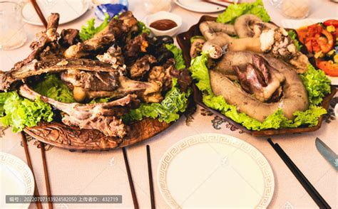 蒙古族手扒肉,中国菜系,食品餐饮,摄影素材,汇图网www.huitu.com