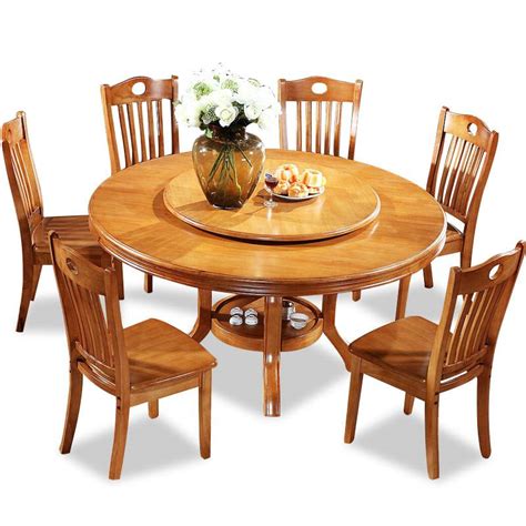 北欧餐桌 橡胶木白坯家具 圆边圆腿造型 全实木白茬桌子 原木风-阿里巴巴