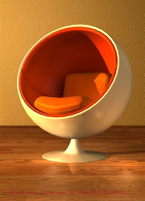 球形座椅,室内家具,室内模型,3d模型下载,3D模型网,maya模型免费下载,摩尔网