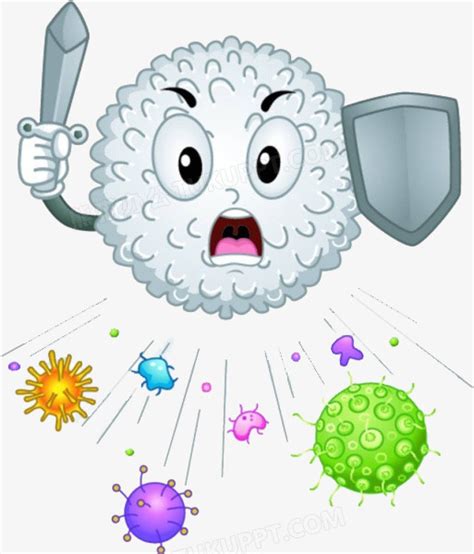 免疫细胞微生物卡通形象|插画|概念设定|menglimengli - 原创作品 - 站酷 (ZCOOL)