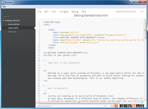 Adobe Brackets网页前端代码编辑器使用教程&免费下载 – 逍遥乐